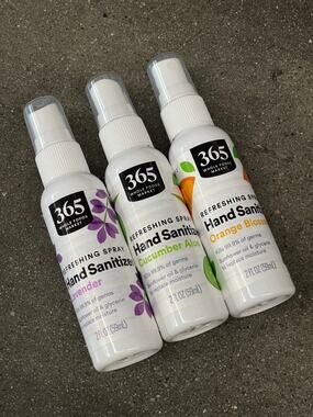 3x Whole Foods 365 — Hand Sanitizer Spray, Lavender Cucumber Aloe Orange Blossom